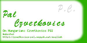 pal czvetkovics business card
